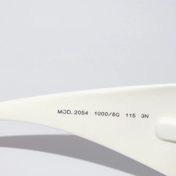 Versace 2054 10008G White Grey Gradient Shield Sunglasses VE2054